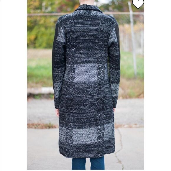 🔥emu🔥 | Dark 100% Merino Wool Knit Sarina Cardigan  Sweater - Picture 3 of 16